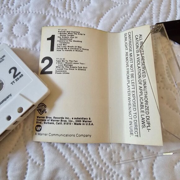 Camelot Soundtrack Cassette Tape 1967 With Original Case & Tracklist Insert - Picture 7 of 8